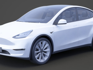 Tesla Model Y 2021 3D Модель