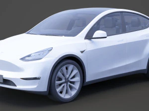 Tesla Model Y 2021 3D Model
