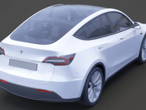 Tesla Model Y 2021 3D Model