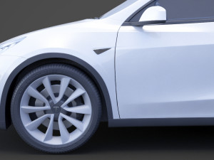 Tesla Model Y 2021 3D Модель