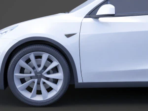 Tesla Model Y 2021 3D Model