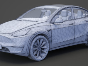 Tesla Model Y 2021 3D Модель