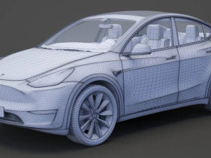 Tesla Model Y 2021 3D Model