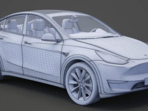 Tesla Model Y 2021 3D Model