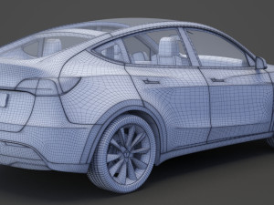 Tesla Model Y 2021 3D Модель