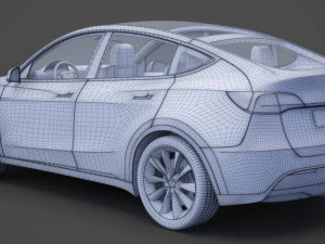 Tesla Model Y 2021 3D Model