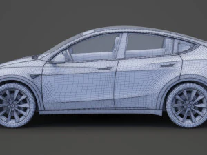 Tesla Model Y 2021 3D Model