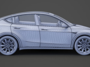 Tesla Model Y 2021 3D Модель