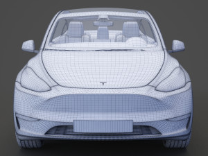 Tesla Model Y 2021 3D Модель
