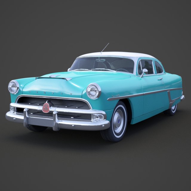 Hudson Hornet 2door 1954 Modello 3D .c4d .max .obj .3ds .fbx .stl .blend