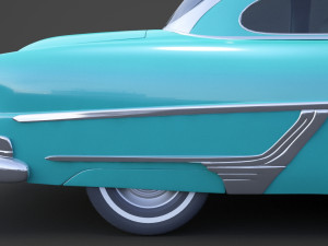 Hudson Hornet 2door 1954 Modello 3D