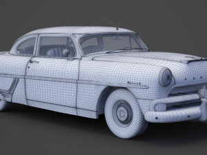 Hudson Hornet 2door 1954 Modello 3D