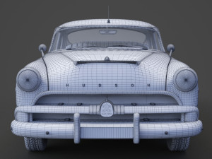 Hudson Hornet 2door 1954 Modello 3D