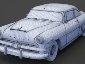 Hudson Hornet 2door 1954 Modello 3D