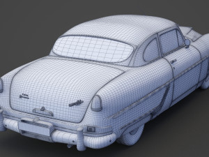 Hudson Hornet 2door 1954 Modello 3D