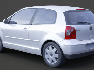 Volkswagen Polo hatchback 2001 3D Модель