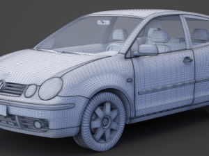 Volkswagen Polo hatchback 2001 3D Модель
