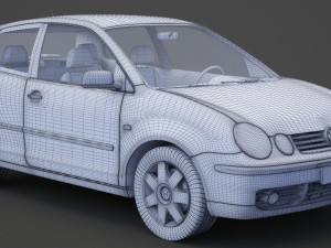 Volkswagen Polo hatchback 2001 3D Модель