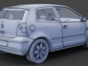 Volkswagen Polo hatchback 2001 3D Модель