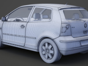 Volkswagen Polo hatchback 2001 3D Модель