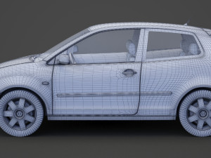 Volkswagen Polo hatchback 2001 3D Модель
