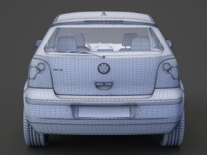 Volkswagen Polo hatchback 2001 3D Модель