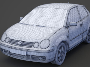 Volkswagen Polo hatchback 2001 3D Модель