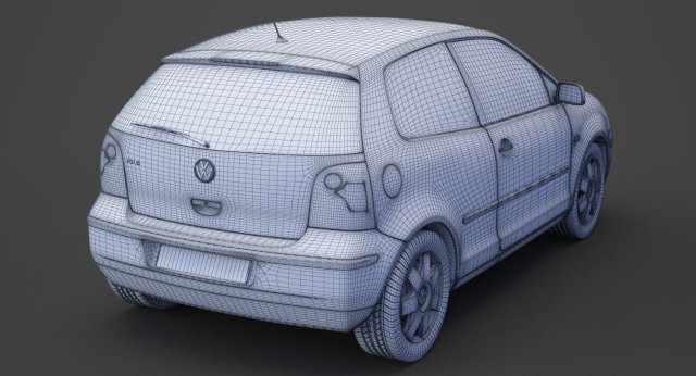 Volkswagen Polo hatchback 2001 3D Model in Eski Arabalar 3DExport