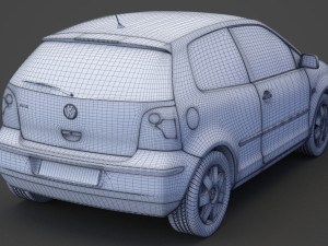 Volkswagen Polo hatchback 2001 3D Модель