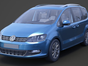 Volkswagen Sharan 2016 Modello 3D