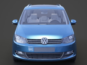 Volkswagen Sharan 2016 Modello 3D