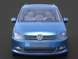 Volkswagen Sharan 2016 3D Model