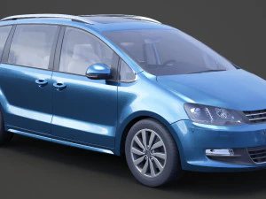 Volkswagen Sharan 2016 3D Model