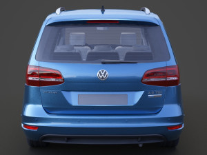 Volkswagen Sharan 2016 Modello 3D
