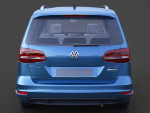 Volkswagen Sharan 2016 3D Model