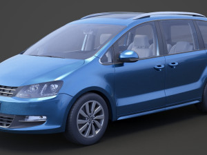 Volkswagen Sharan 2016 Modello 3D