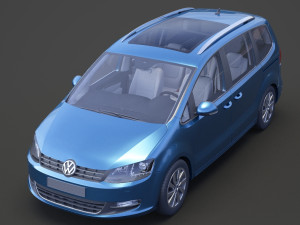 Volkswagen Sharan 2016 Modello 3D