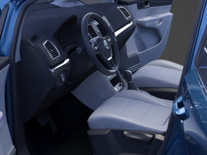 Volkswagen Sharan 2016 Modello 3D