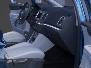 Volkswagen Sharan 2016 3D Model