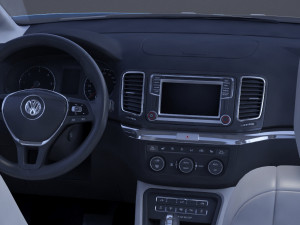 Volkswagen Sharan 2016 Modello 3D