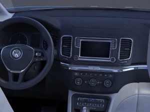 Volkswagen Sharan 2016 3D Model