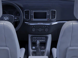 Volkswagen Sharan 2016 3D Model