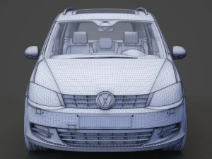 Volkswagen Sharan 2016 3D Model