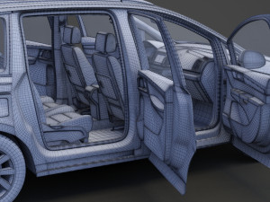 Volkswagen Sharan 2016 Modello 3D