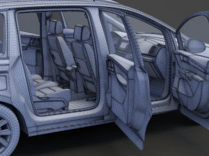 Volkswagen Sharan 2016 3D Model