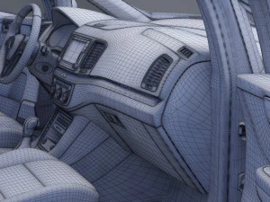 Volkswagen Sharan 2016 3D Model