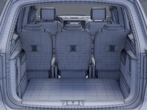 Volkswagen Sharan 2016 3D Model