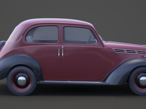 1949 Fiat 1100 B Berlina 3D Model