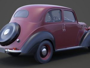 1949 Fiat 1100 B Berlina 3D Model