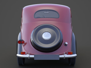 1949 Fiat 1100 B Berlina 3D Model